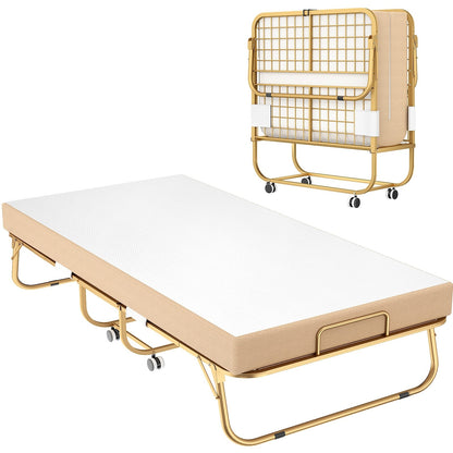 Letto pieghevole da 38'' con materasso, letto pieghevole portatile con telo di copertura