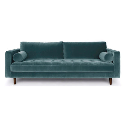 Divano in tessuto Roma in Spa Blue 88