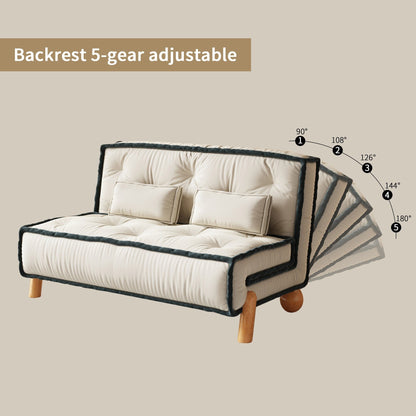 Divano in velluto tecnologico senza braccioli Romision in beige