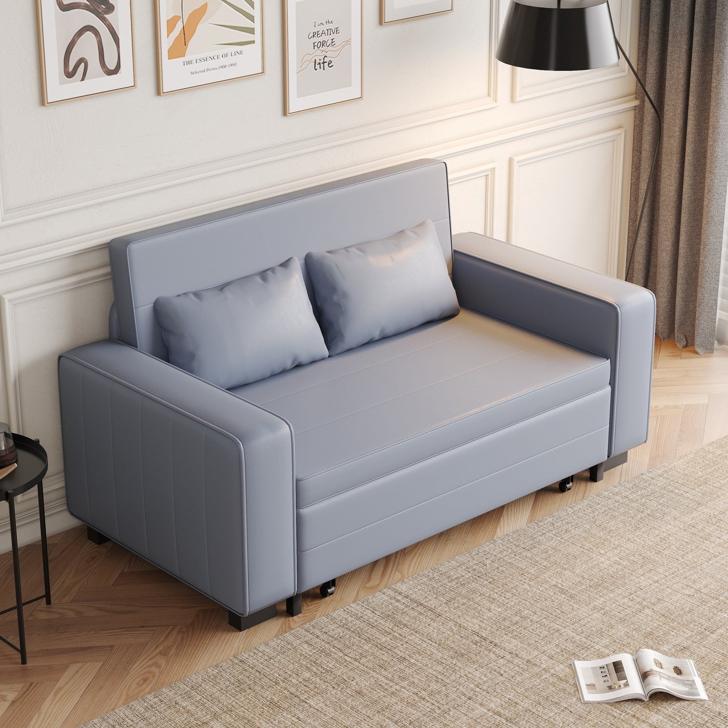 Divano letto pieghevole in tessuto di cotone Romision