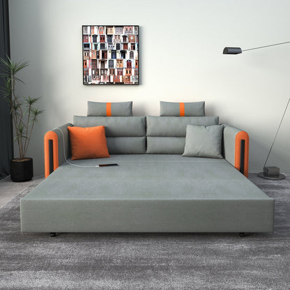 Divano letto pieghevole in tessuto tecnologico Romision