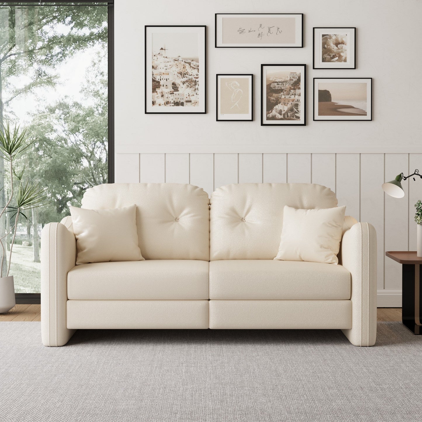 Divano letto pieghevole in tessuto tecnologico Romision