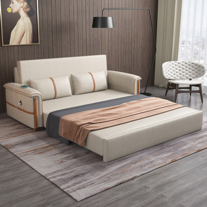 Divano letto pieghevole in tessuto tecnologico Romision