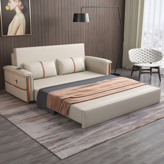 Divano letto pieghevole in tessuto tecnologico Romision