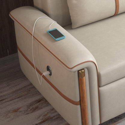 Divano letto pieghevole in tessuto tecnologico Romision