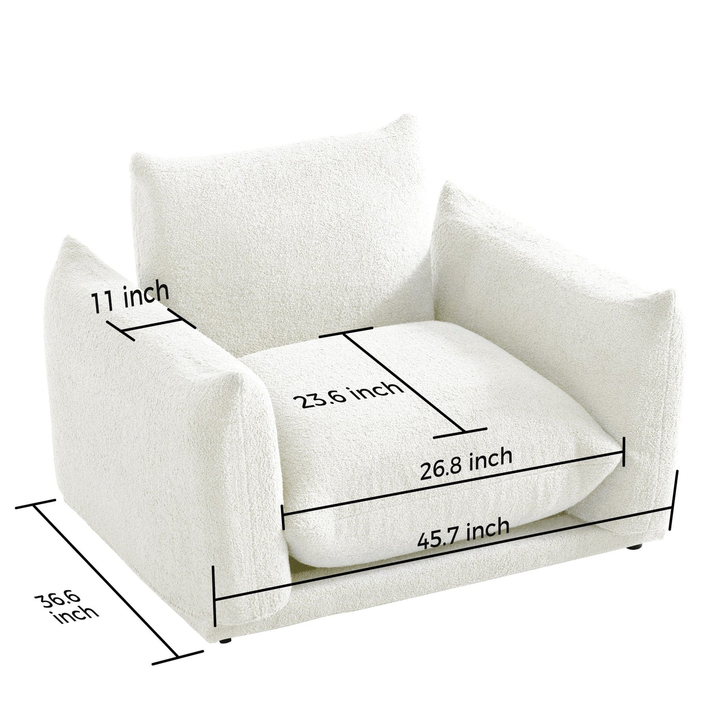 Divano componibile multi-combinazione imbottito in velluto di lana d'agnello Romision