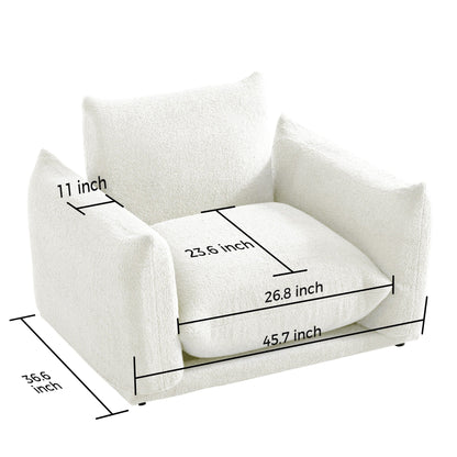 Divano componibile multi-combinazione imbottito in velluto di lana d'agnello Romision