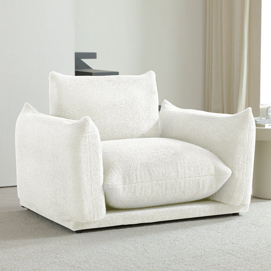 Divano componibile multi-combinazione imbottito in velluto di lana d'agnello Romision