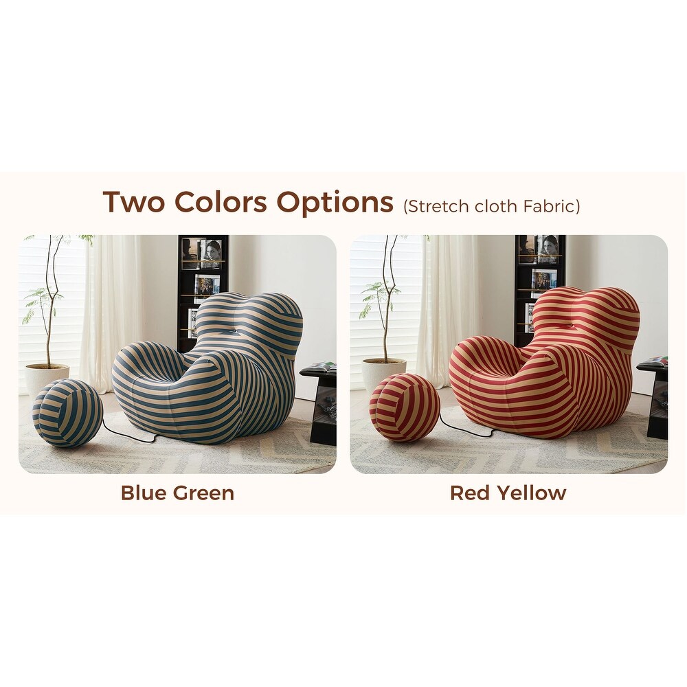 Divano curvo in tessuto con braccioli inclinati Romision