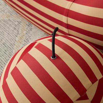 Divano curvo in tessuto con braccioli inclinati Romision