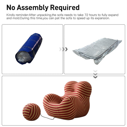 Divano curvo in tessuto con braccioli inclinati Romision