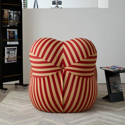 Divano curvo in tessuto con braccioli inclinati Romision