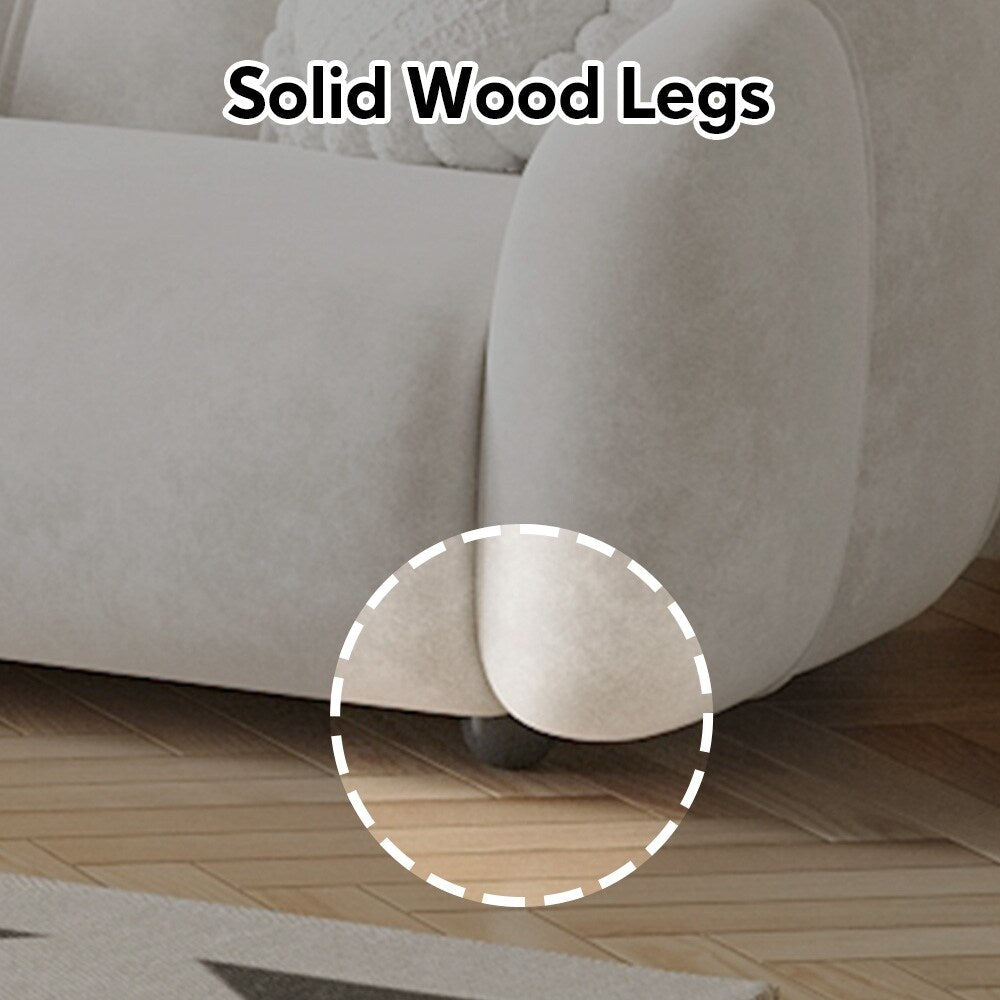 Divano rettangolare in velluto tecnologico Romision