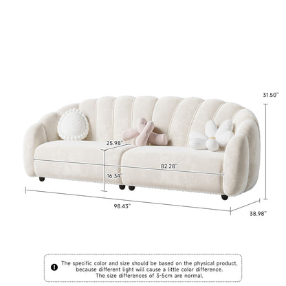 Divano rettangolare in velluto tecnologico Romision