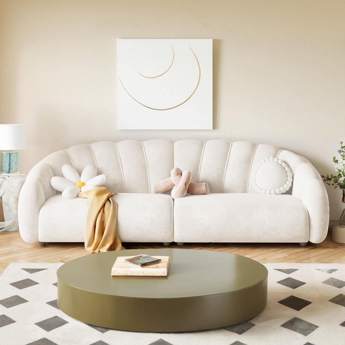 Divano in velluto tecnologico Romision