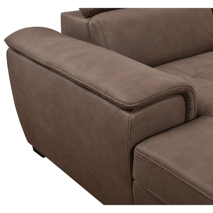 Divano componibile a U Roomfitters 128 con pouf, divano modulare reversibile, divano a 7 posti con seduta contenitore