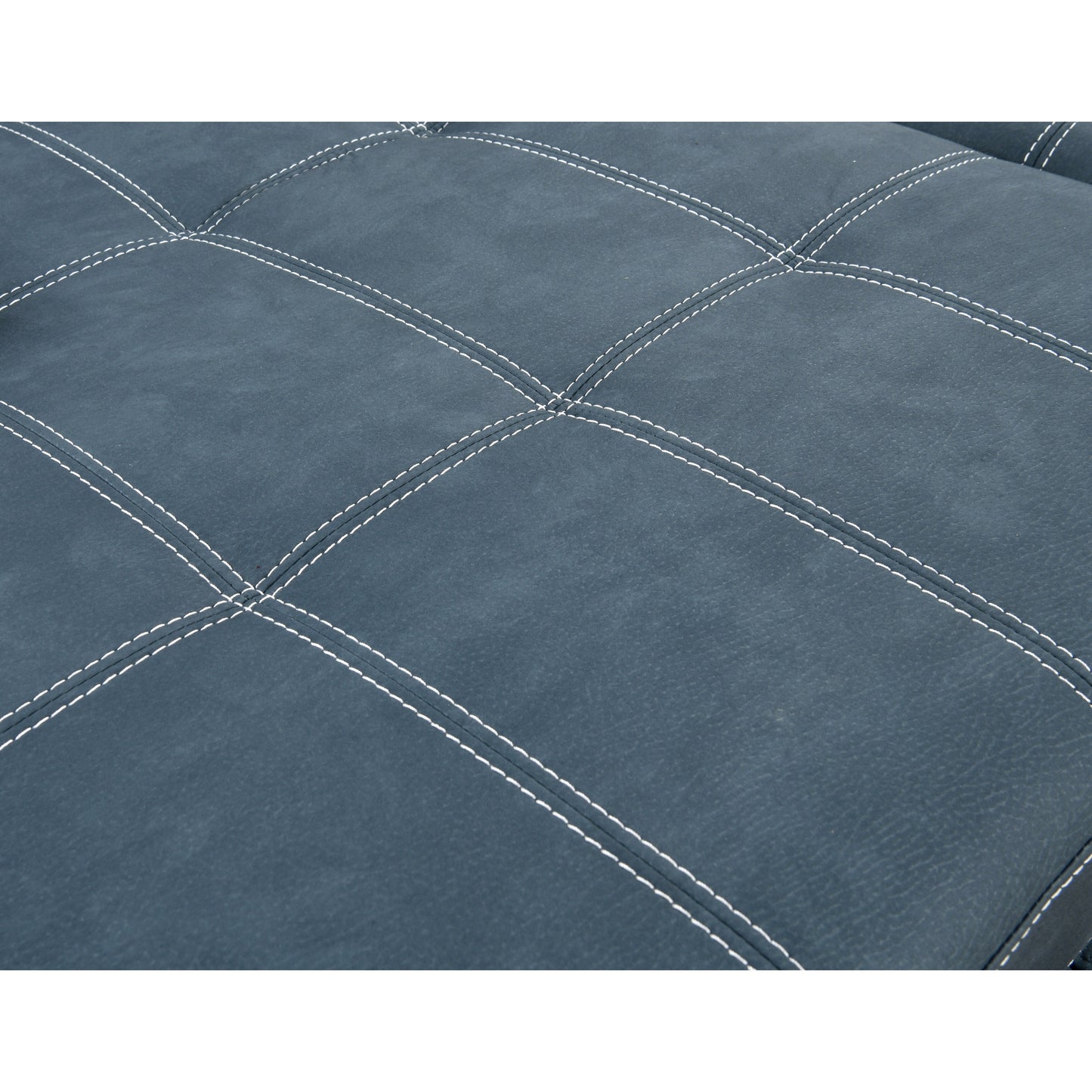 Divano componibile a U Roomfitters 128 con pouf, divano modulare reversibile, divano a 7 posti con seduta contenitore