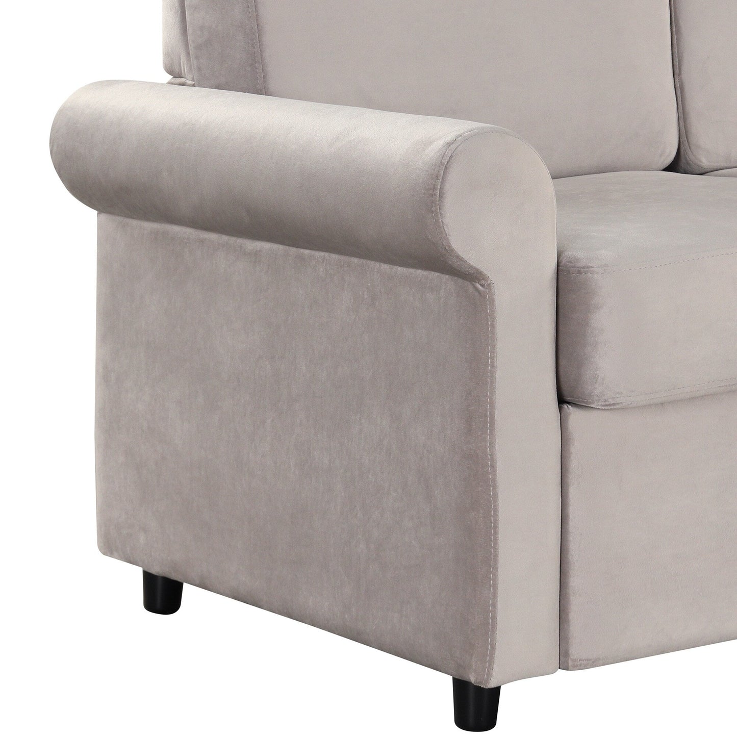 Divano letto estraibile 2 in 1 Roomfitters con materasso singolo di alta qualità, porte USB e design salvaspazio per il soggiorno