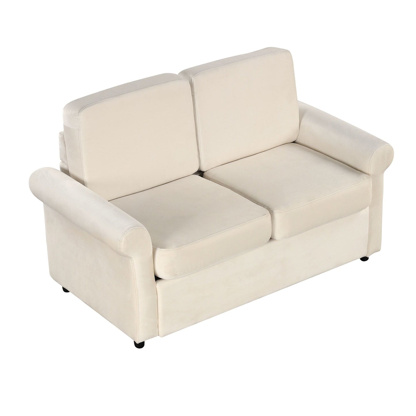 Divano letto estraibile 2 in 1 Roomfitters con materasso singolo di alta qualità, porte USB e design salvaspazio per il soggiorno