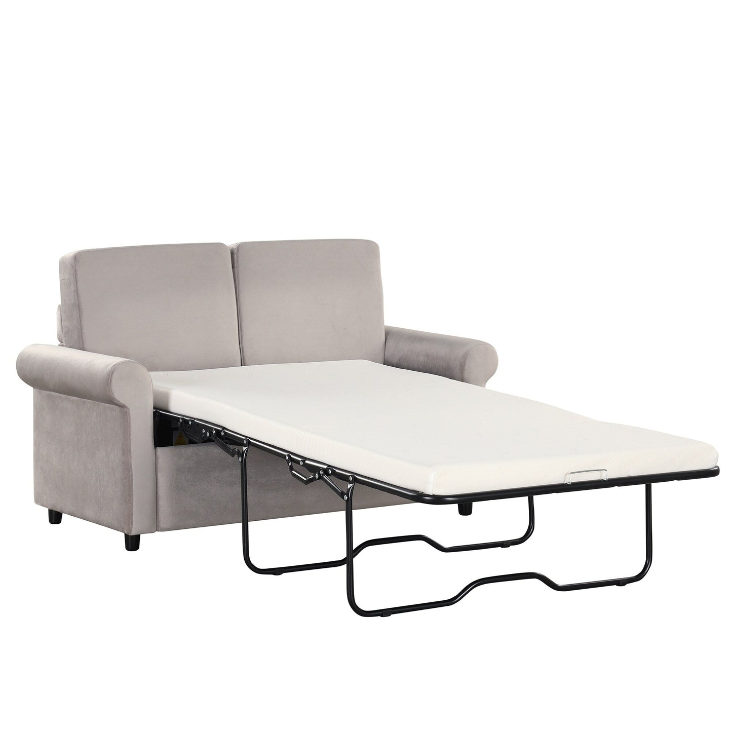 Divano letto estraibile 2 in 1 Roomfitters con materasso singolo di alta qualità, porte USB e design salvaspazio per il soggiorno