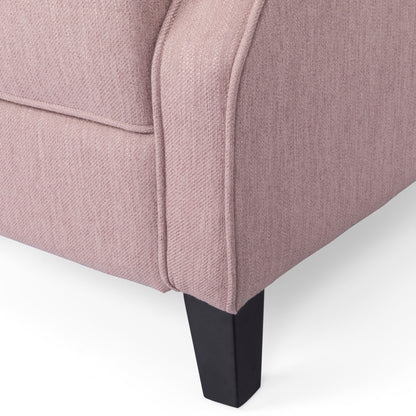 Poltrona reclinabile manuale Roomfitters 28 Wide, elegante poltrona reclinabile per soggiorno e camera da letto, rosa