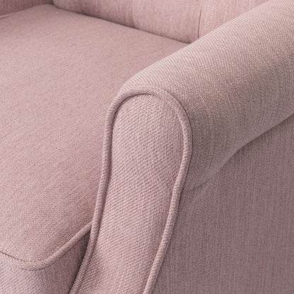 Poltrona reclinabile manuale Roomfitters 28 Wide, elegante poltrona reclinabile per soggiorno e camera da letto, rosa