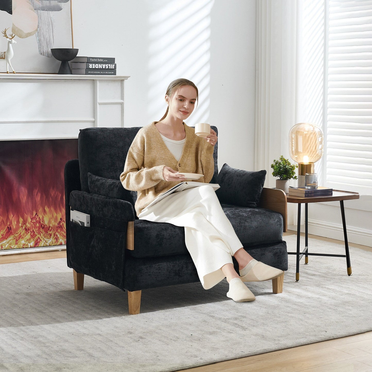 Divano letto reclinabile pieghevole 3 in 1 Roomfitters, divano letto trasformabile con cuscini per piccoli spazi, camera da letto o studio