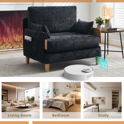 Divano letto reclinabile pieghevole 3 in 1 Roomfitters, divano letto trasformabile con cuscini per piccoli spazi, camera da letto o studio