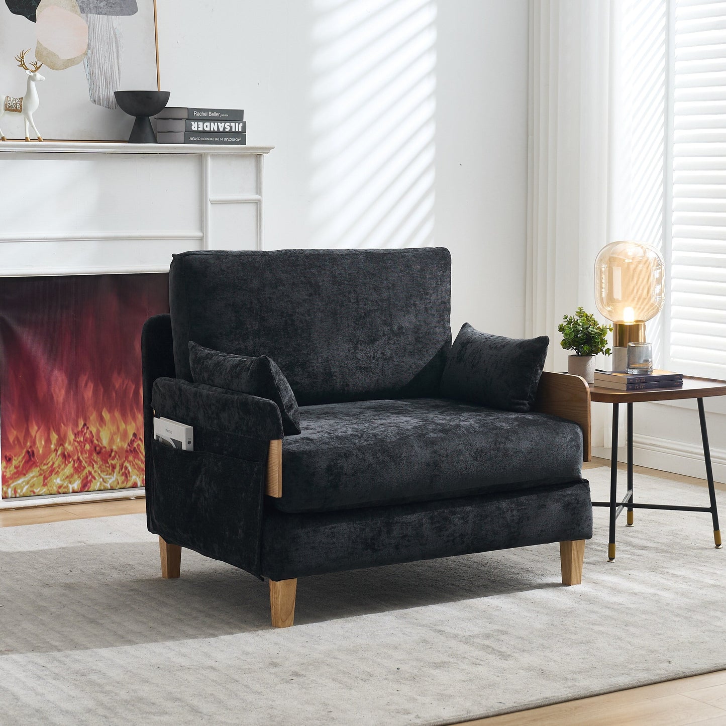 Divano letto reclinabile pieghevole 3 in 1 Roomfitters, divano letto trasformabile con cuscini per piccoli spazi, camera da letto o studio