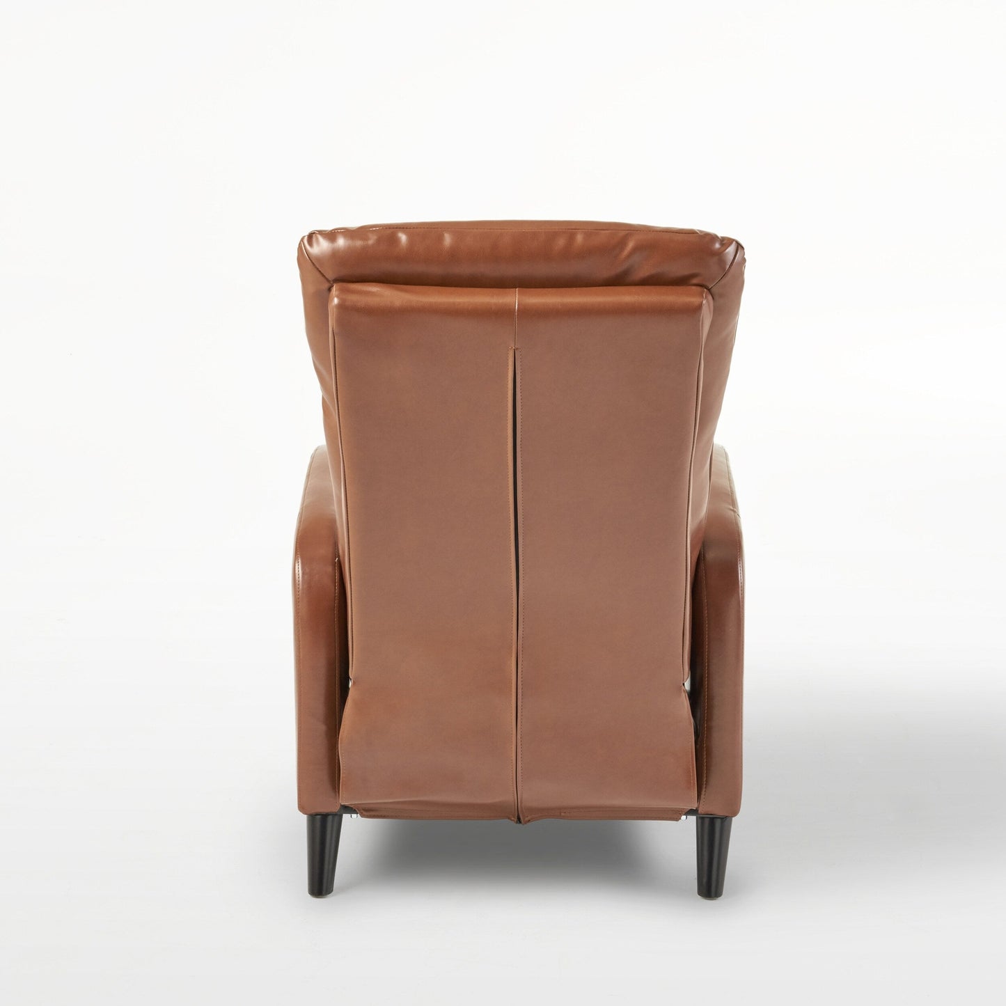 Poltrona reclinabile standard con schienale a spinta in similpelle Roomfitters da 33,5 pollici, marrone