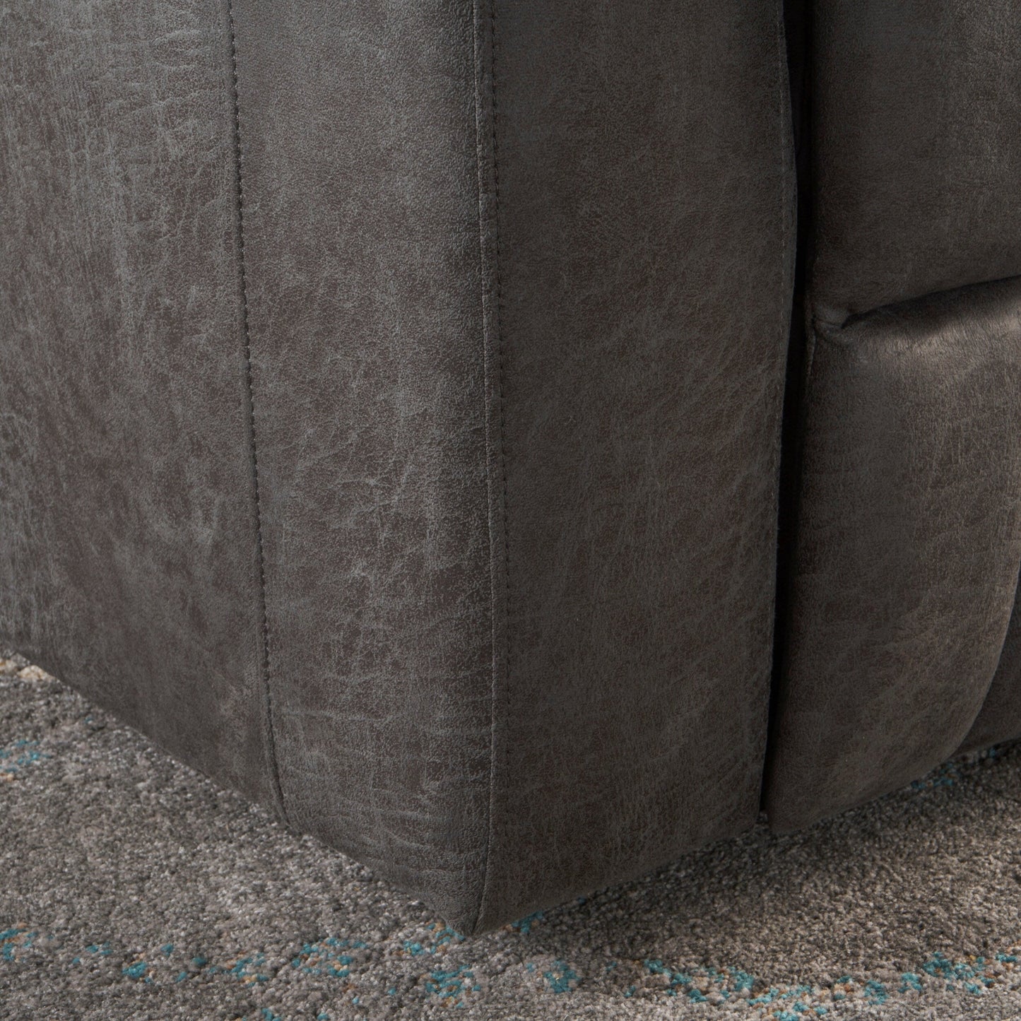 Poltrona reclinabile elettrica standard Roomfitters 33 Wide con braccioli e portaoggetti e USB, ardesia