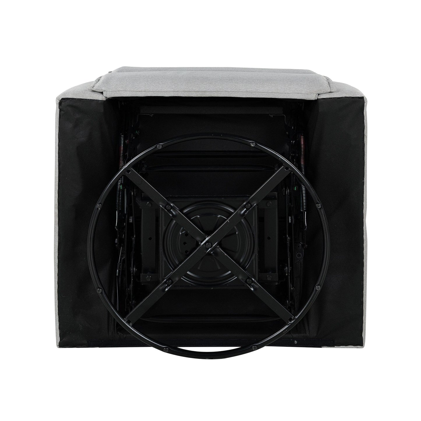 Poltrona reclinabile manuale imbottita girevole a 360° Roomfitters, divano reclinabile versatile per cinema e sedia a dondolo per cameretta dei bambini