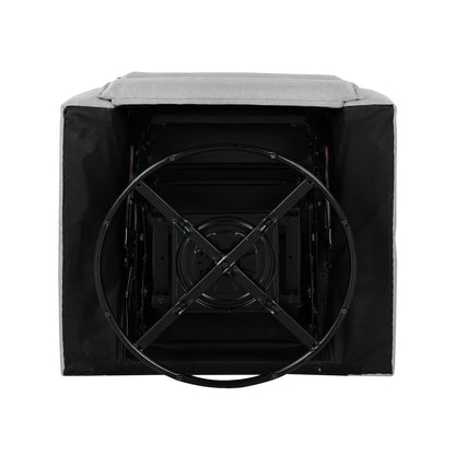 Poltrona reclinabile manuale imbottita girevole a 360° Roomfitters, divano reclinabile versatile per cinema e sedia a dondolo per cameretta dei bambini