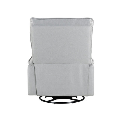 Poltrona reclinabile manuale imbottita girevole a 360° Roomfitters, divano reclinabile versatile per cinema e sedia a dondolo per cameretta dei bambini