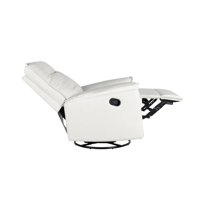 Poltrona reclinabile manuale imbottita girevole a 360° Roomfitters, divano reclinabile versatile per cinema e sedia a dondolo per cameretta dei bambini