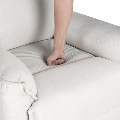 Poltrona reclinabile manuale imbottita girevole a 360° Roomfitters, divano reclinabile versatile per cinema e sedia a dondolo per cameretta dei bambini