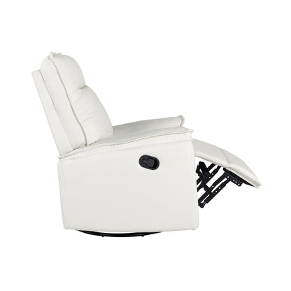 Poltrona reclinabile manuale imbottita girevole a 360° Roomfitters, divano reclinabile versatile per cinema e sedia a dondolo per cameretta dei bambini