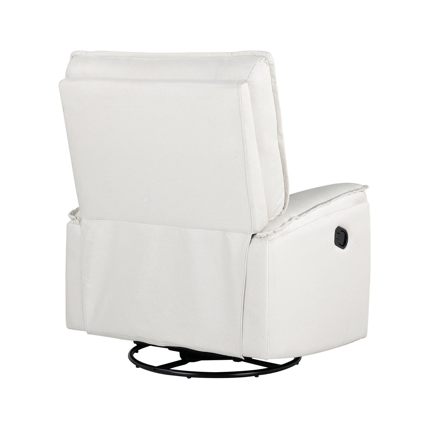 Poltrona reclinabile manuale imbottita girevole a 360° Roomfitters, divano reclinabile versatile per cinema e sedia a dondolo per cameretta dei bambini