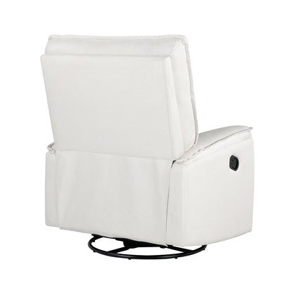 Poltrona reclinabile manuale imbottita girevole a 360° Roomfitters, divano reclinabile versatile per cinema e sedia a dondolo per cameretta dei bambini