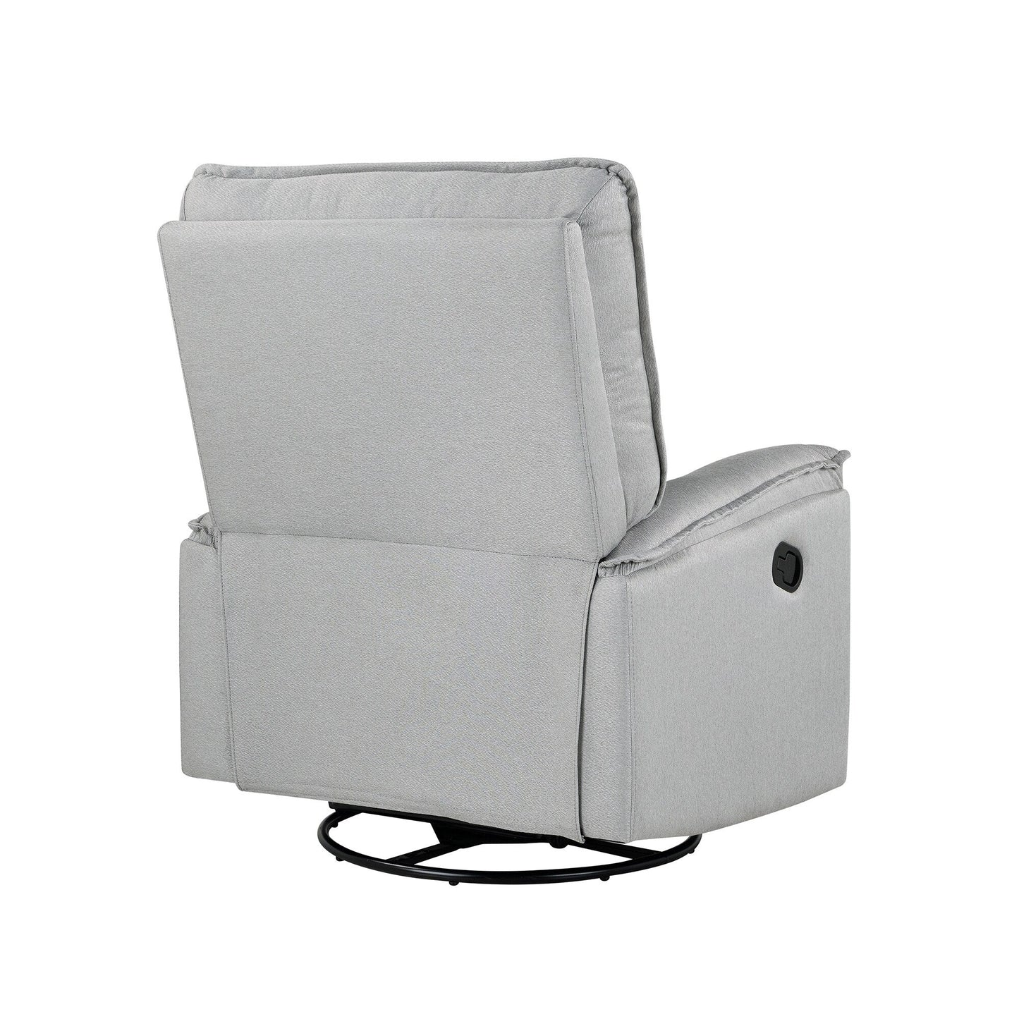 Poltrona reclinabile manuale imbottita girevole a 360° Roomfitters, divano reclinabile versatile per cinema e sedia a dondolo per cameretta dei bambini