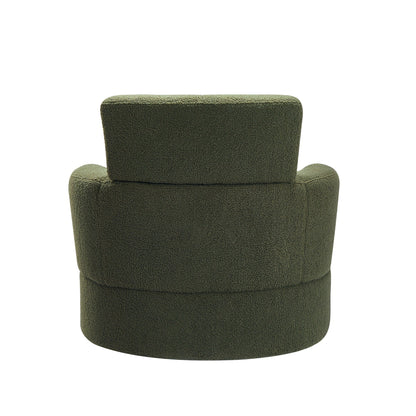 Poltrona girevole imbottita a 360° Roomfitters con poggiatesta regolabile per soggiorno