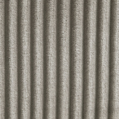 Divano moderno a 4 posti in velluto a coste Roomfitters con porte USB, braccioli portaoggetti nascosti e portabicchieri ribaltabili per il soggiorno