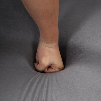 Divano moderno singolo Roomfitters 41.5 imbottito in velluto con cuscino spesso rimovibile