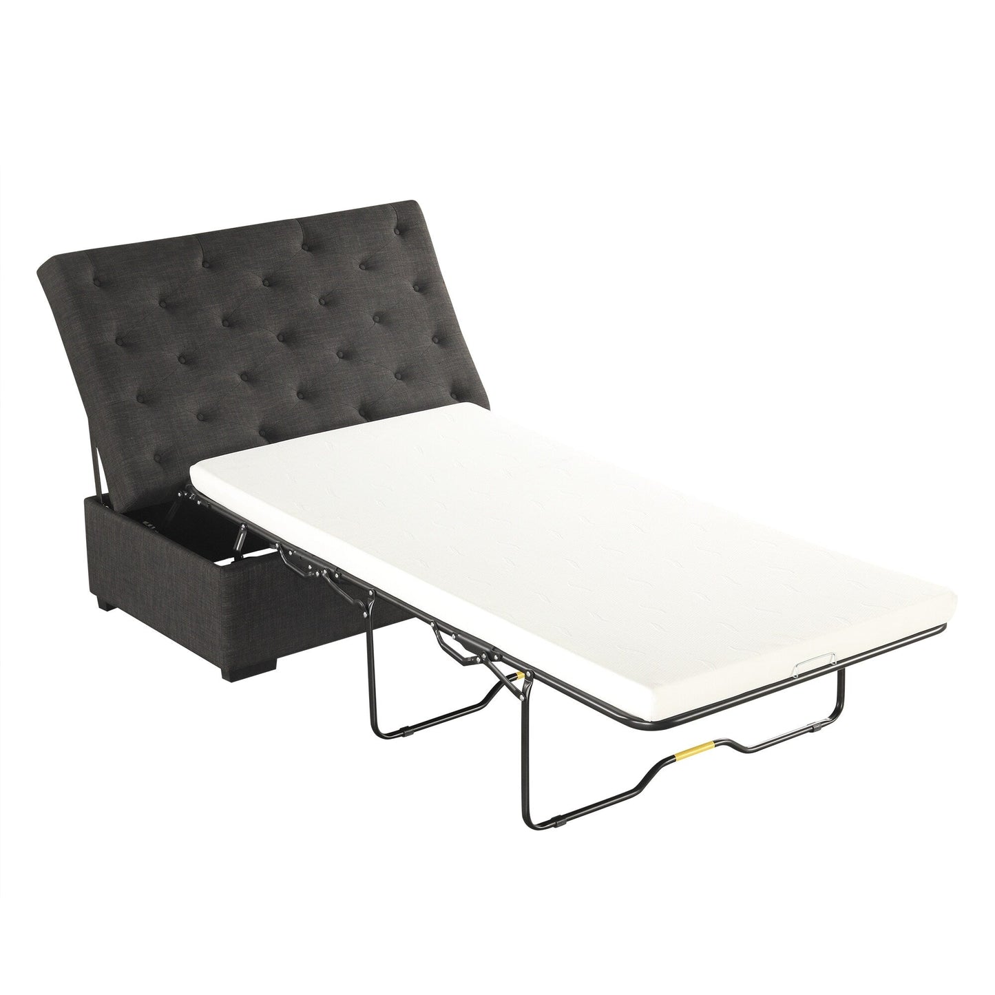 Divano letto pieghevole Roomfitters 49.6 con materasso in memory foam e design trapuntato