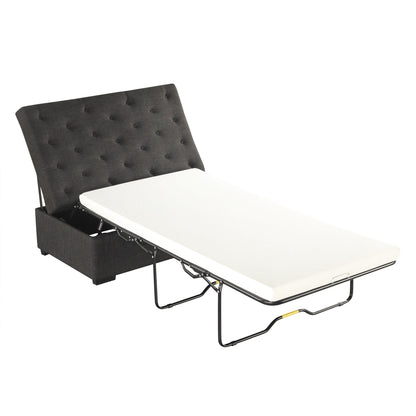 Divano letto pieghevole Roomfitters 49.6 con materasso in memory foam e design trapuntato