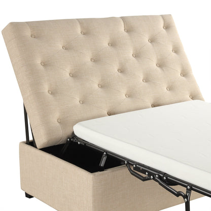 Divano letto pieghevole Roomfitters 49.6 con materasso in memory foam e design trapuntato