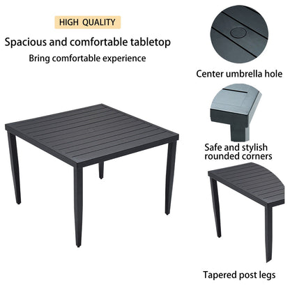 Roomfitters Set da pranzo moderno in alluminio per esterni da 5 pezzi