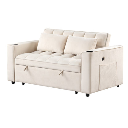 Roomfitters 58 4-1 Divano letto multifunzionale con portabicchieri e porta USB per soggiorno o appartamento