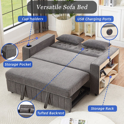 Divano letto trasformabile estraibile Roomfitters 61.4 con schienale regolabile per soggiorno