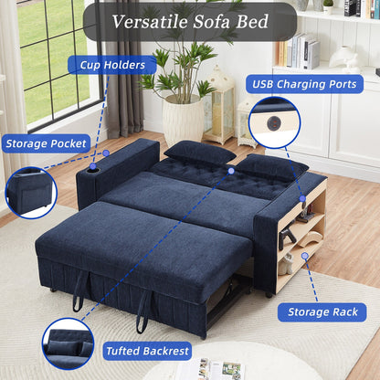 Divano letto trasformabile estraibile Roomfitters 61.4 con schienale regolabile per soggiorno